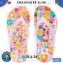 Tongs fille Klin à motifs fleuris – Rose pastel – 25 à 34 – ENF872
