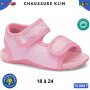 Sandales sport bébé fille Klin à scratch – Rose – 18 à 24 – ENF879