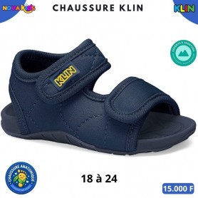 Sandales sport bébé garçon Klin à scratch – Bleu marine – 18 à 24 – ENF880