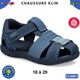 Sandales anatomiques KLIN garcon – Bleu marine – 18 à 29 – ENF886