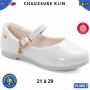 Ballerines KLIN fille – Blanc verni – 21 à 29 – ENF888