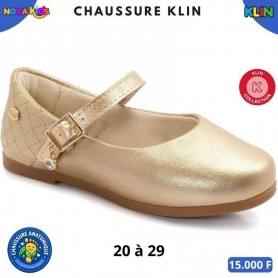 Ballerines KLIN fille – Doré champagne – 20 à 29 – ENF889