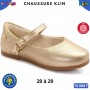 Ballerines KLIN fille – Doré champagne – 20 à 29 – ENF889
