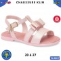 Sandales KLIN fille – Rose nacré avec noeud – 20 à 27 – ENF894