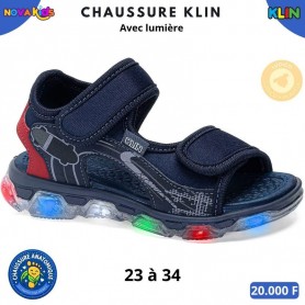 Sandales lumineuses KLIN garçon – Bleu marine – 23 à 34 – ENF897