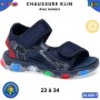 Sandales lumineuses KLIN garçon – Bleu marine – 23 à 34 – ENF897