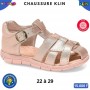 Sandales anatomiques KLIN fille – Rose doré métallisé – 22 à 29 – ENF898