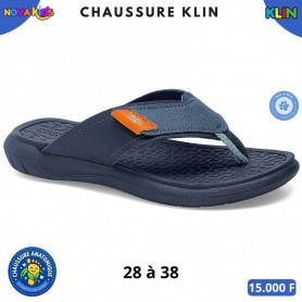 Tongs anatomiques KLIN garçon – Bleu marine – 28 à 38 – ENF899