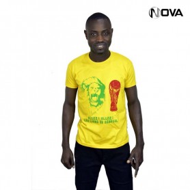 Tshirt Sénégal jaune TSH42