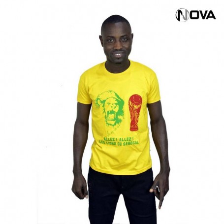 Tshirt Sénégal jaune TSH42