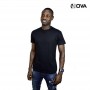 Tshirt uni noir en coton col rond manches courtes TSH69