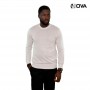 Pull manches longues col rond blanc PUL46