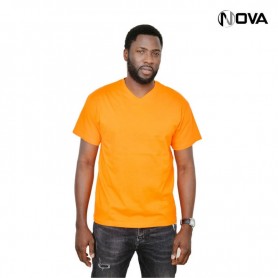 Tshirt uni coton premium col V TSH112