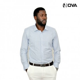 Chemise manches longues rayures CHM234