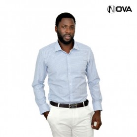 Chemise manches longues avec motifs CHM236