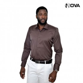 Chemise unie manches longues CHM238