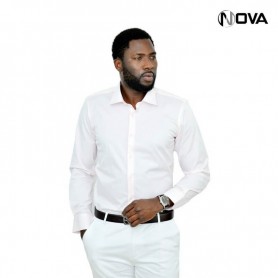Chemise unie manches longues CHM249