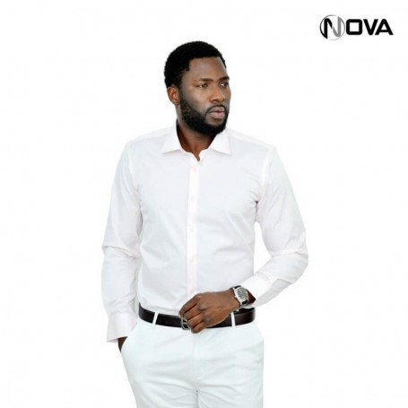 Chemise unie manches longues CHM249