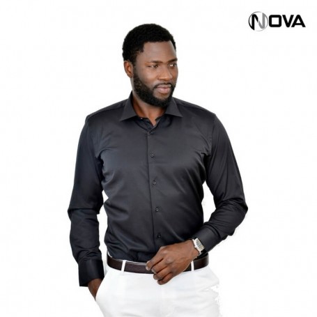 Chemise unie manches longues CHM251