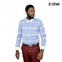 Chemise manches longues rayures CHM264
